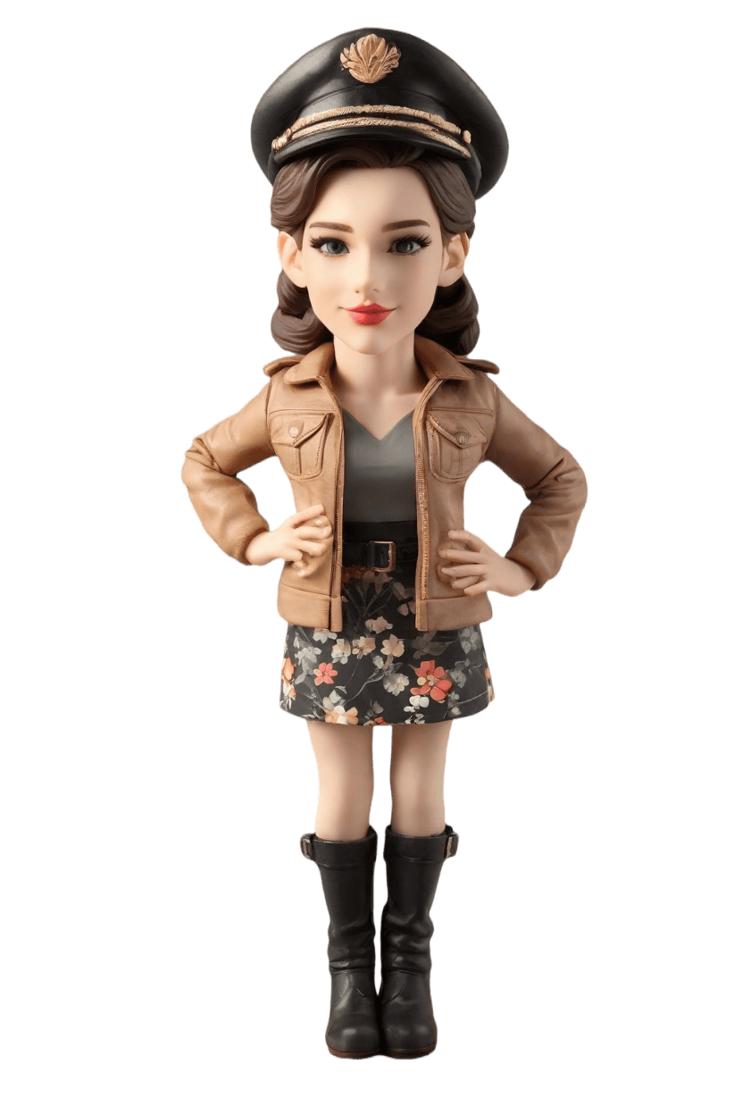 Pilot Chic Custom Bobblehead
