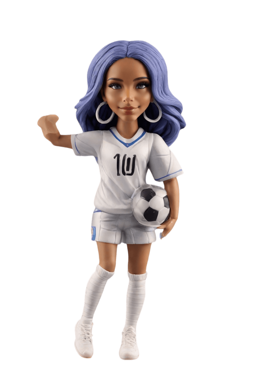 custom Soccer Victory Glitter bobblehead