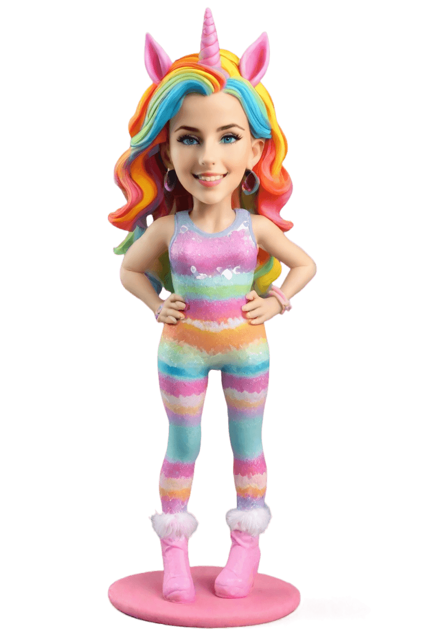Custom Unicorn Fantasy Figurine Bobblehead
