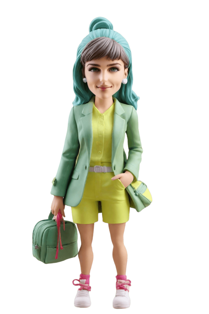 Custom Cheeky Athlete Bobblehead
