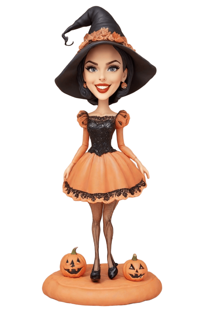 Spooky Season Custom Witch Bobblehead