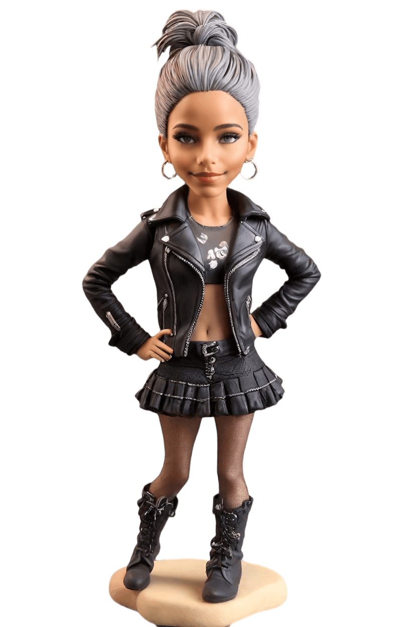 Custom Sassy Punk-rock Bobblehead