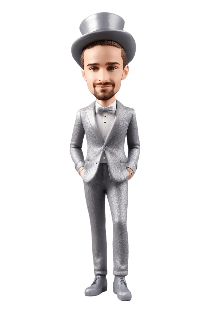 Casual Fun Custom Sparkly Bobblehead