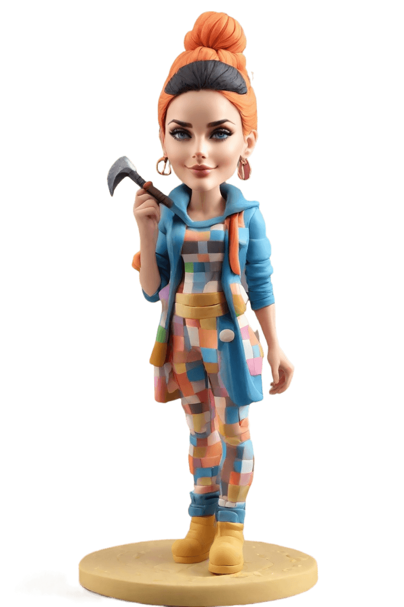 Custom Minecraft Casual Bobblehead