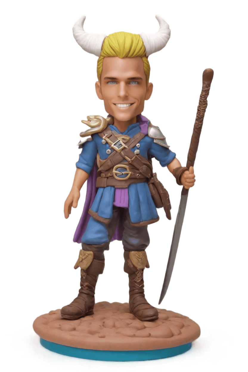 Custom Fantasy Warrior Bobblehead
