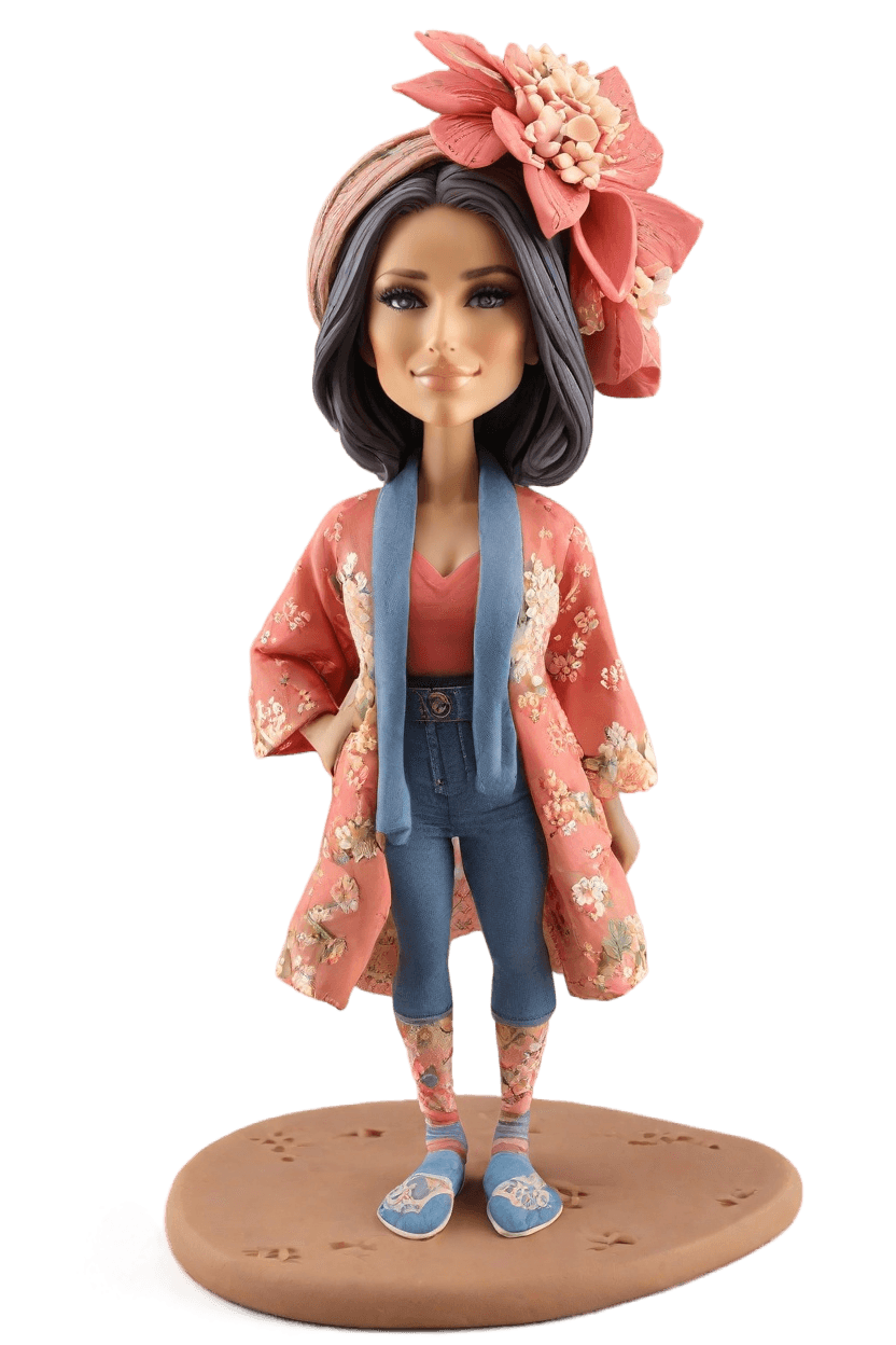 Custom Zen Yoga Figurine Bobblehead