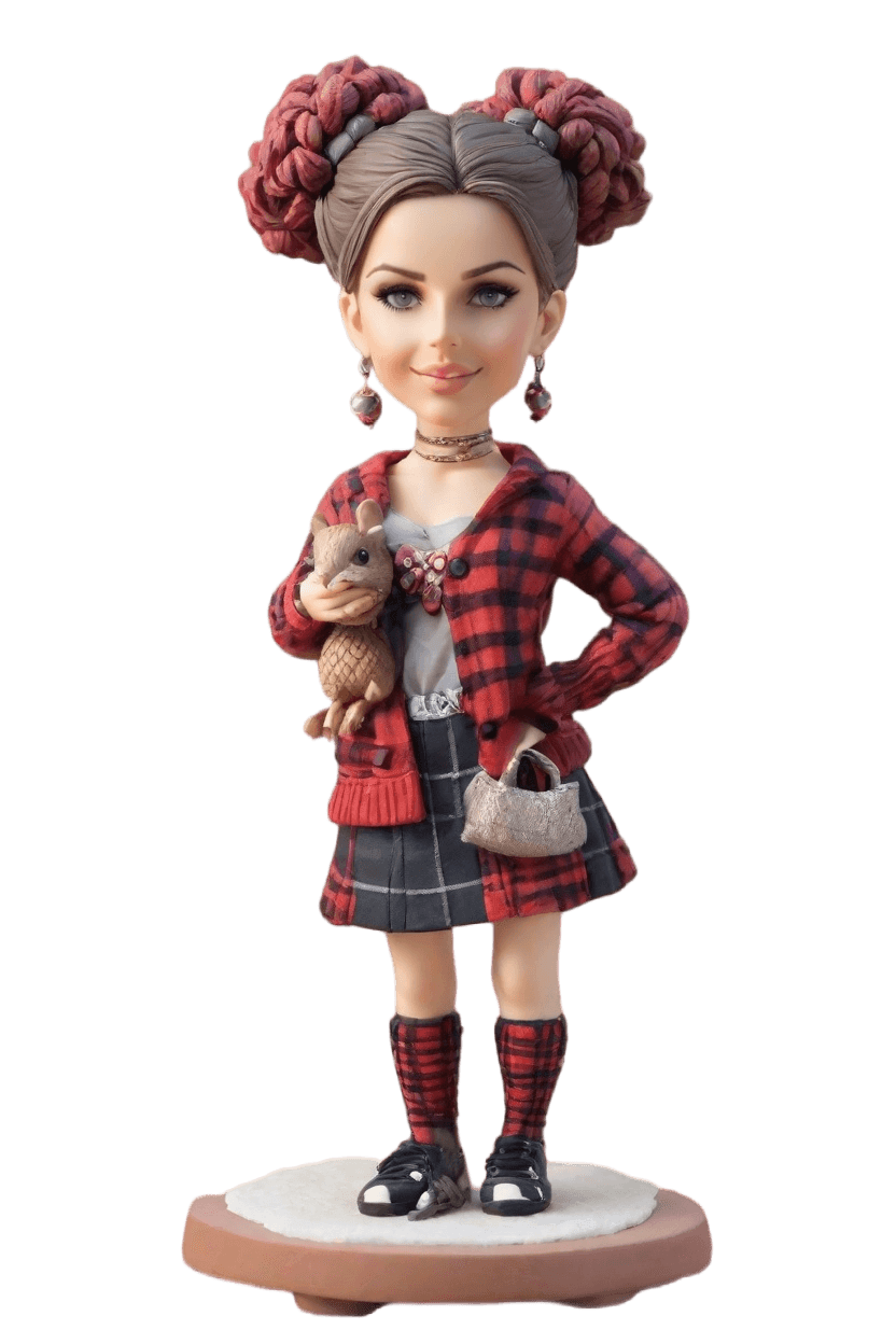 Custom Thanksgiving Cheerful Punk-rock Bobblehead