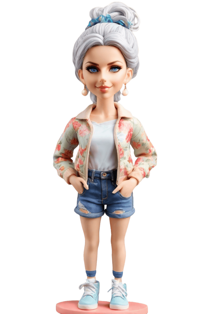 Custom Sporty Chic Bobblehead
