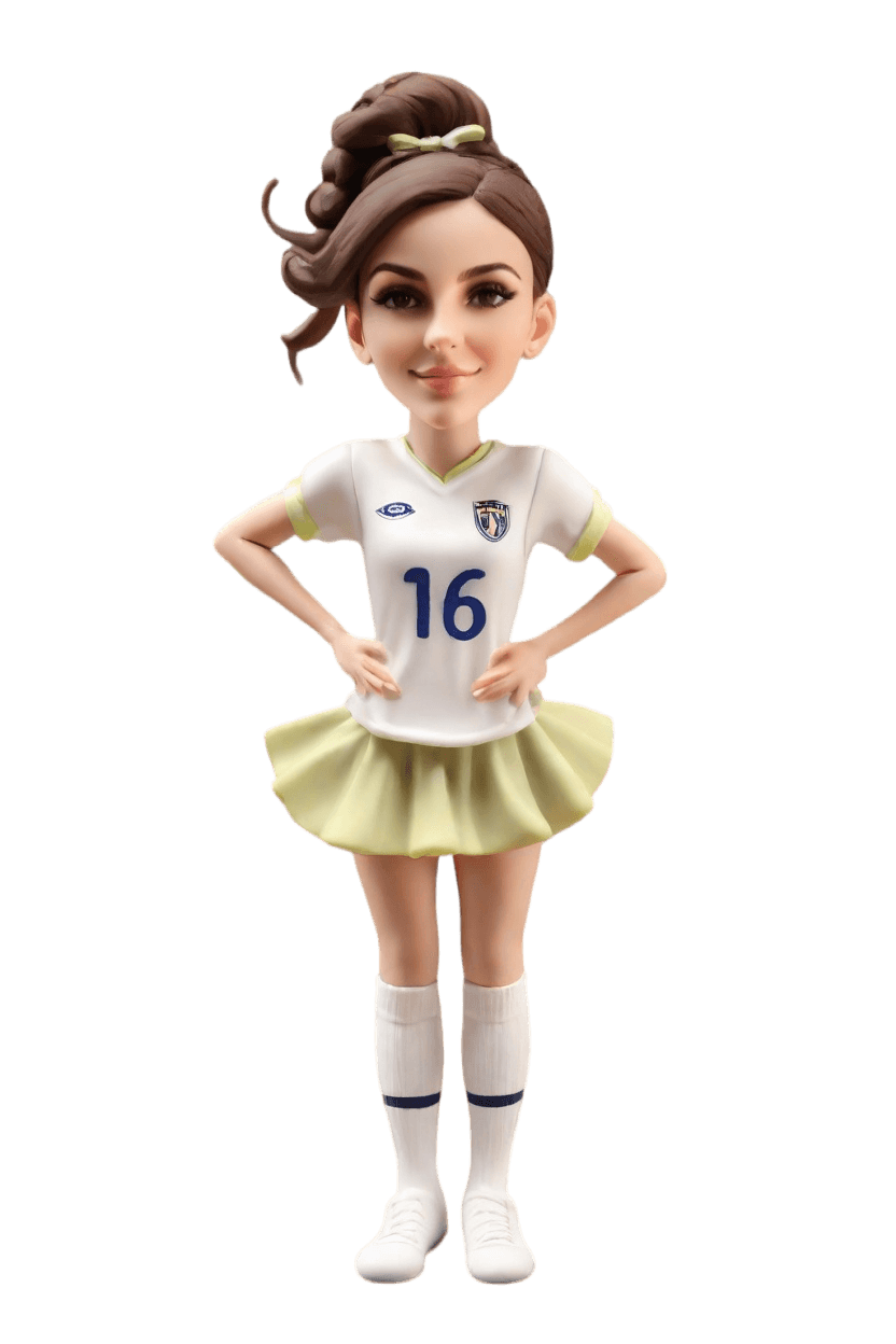 Soccer Kick Custom Playful Bobblehead