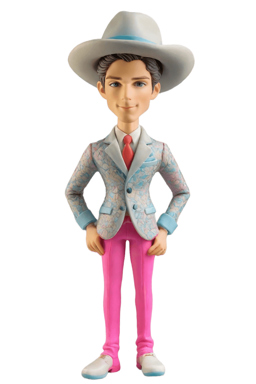 Confident Custom Neon Bobblehead