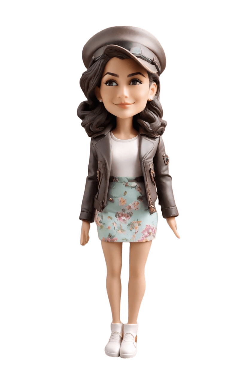 Custom Female Pilot Bobblehead