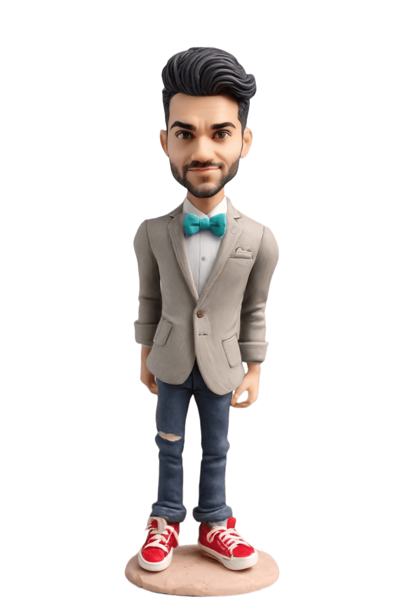 Casual Charm Custom Bobblehead