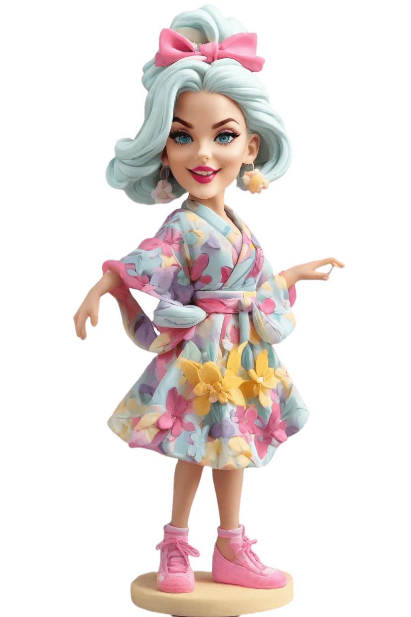 Custom Joyful Twirl Bobblehead