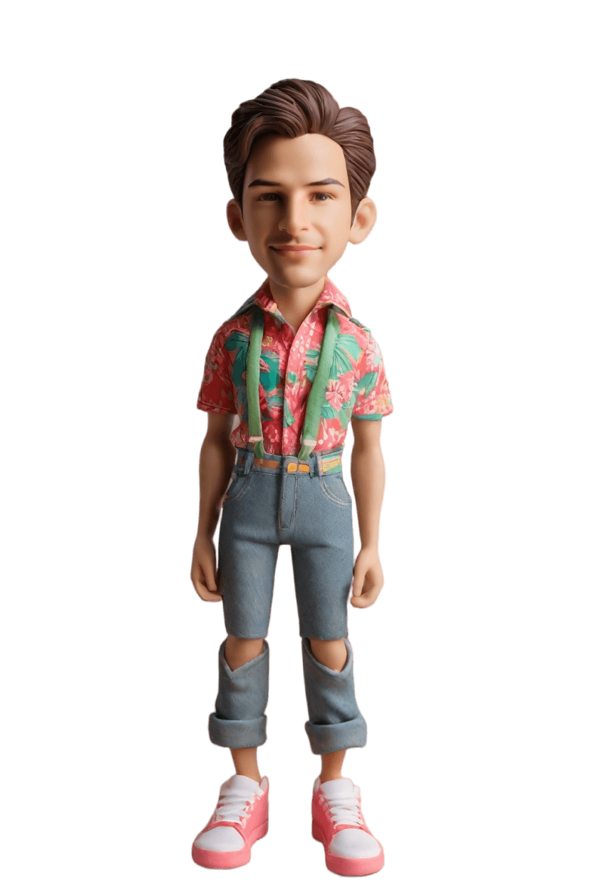 Casual Charm Custom Bobblehead