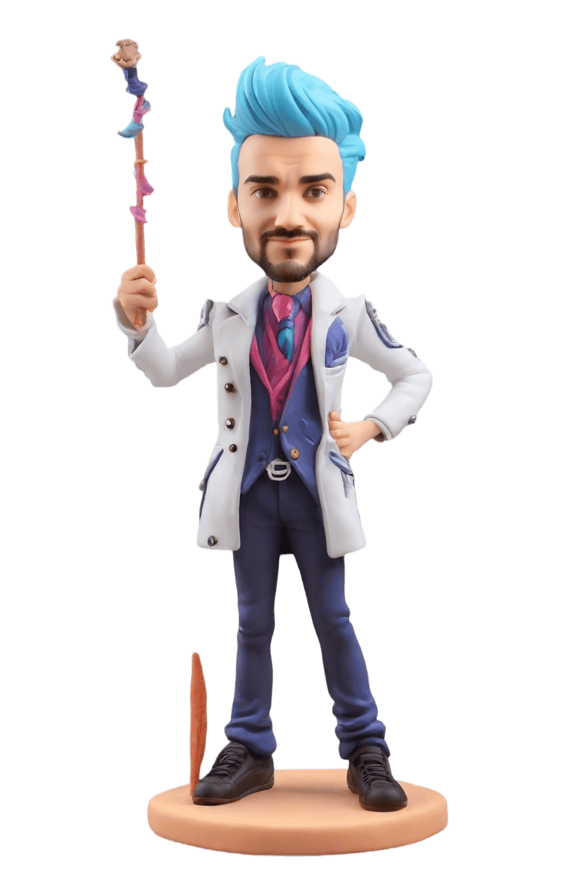 custom Wizard Wave Bobblehead