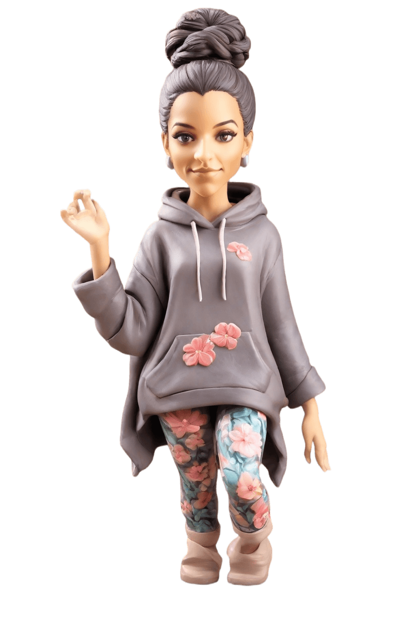 Custom Yoga Warrior Bobblehead