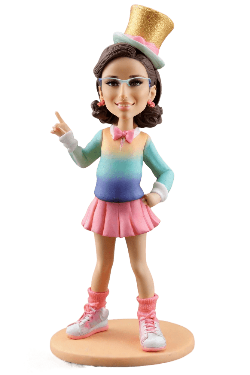 Custom Cheerful Celebration Bobblehead