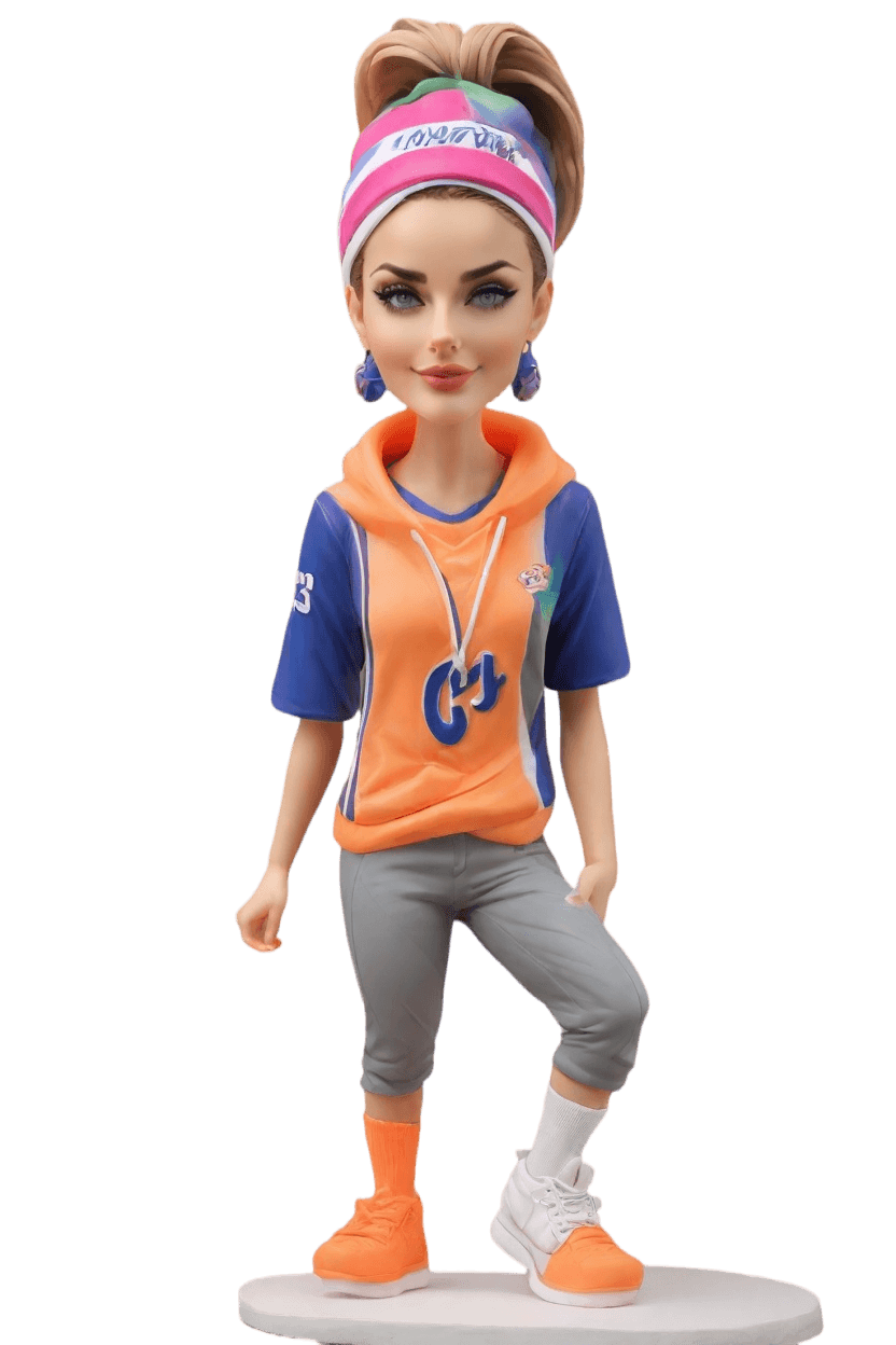 Custom Sporty Chic Bobblehead