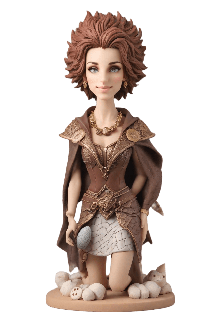 custom Throne Warrior Queen bobblehead