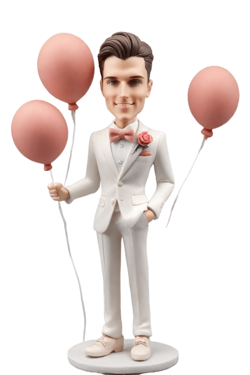Custom Engagement Chic Bobblehead