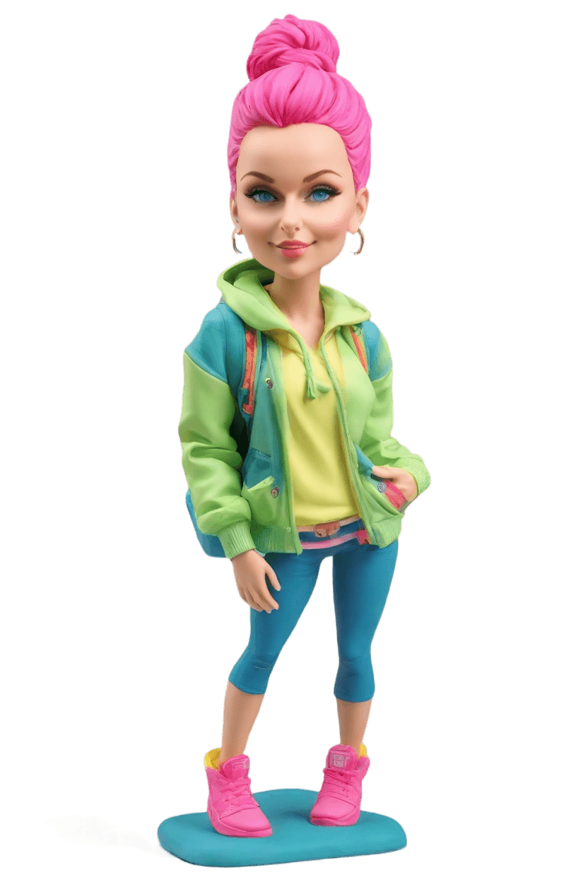 Sporty Chic Custom Bobblehead
