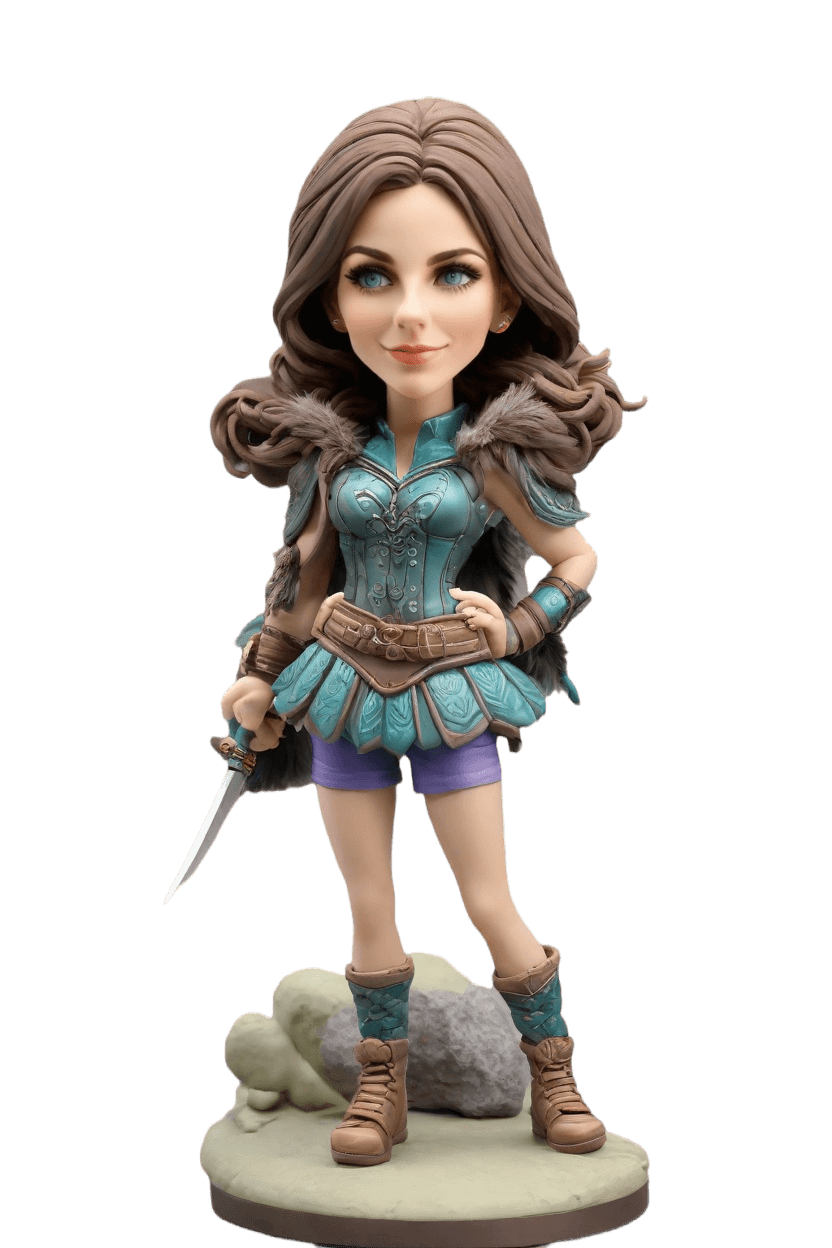 Custom Warrior Princess Bobblehead