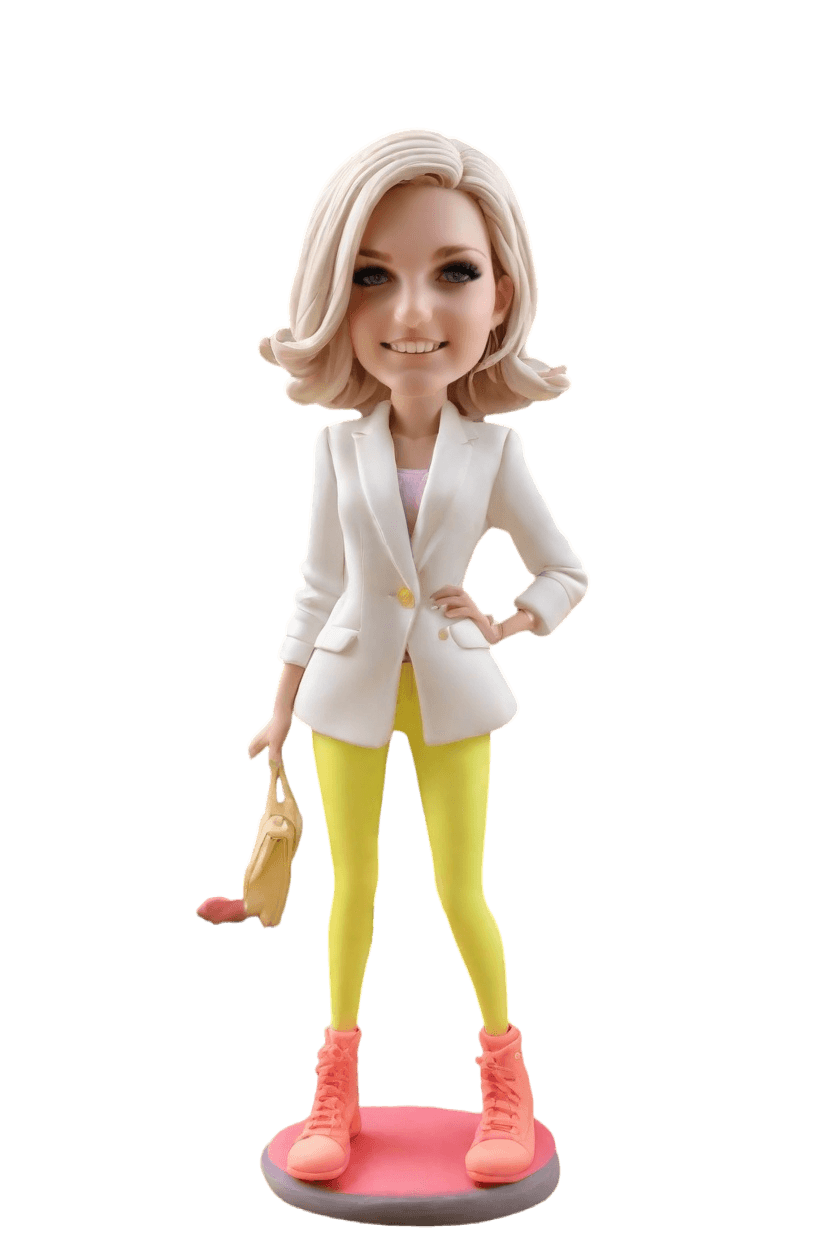 Custom Chic Playful Bobblehead