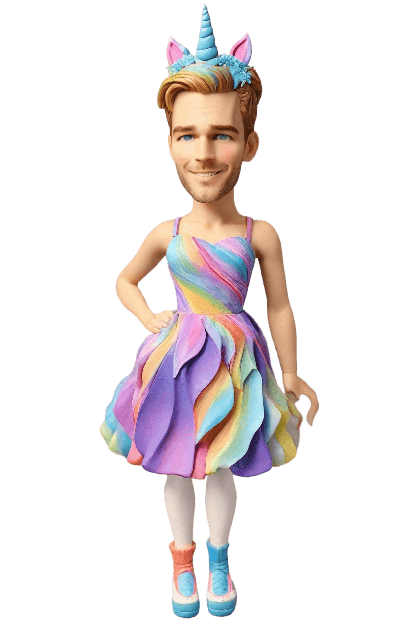 Custom Male Unicorn Bobblehead