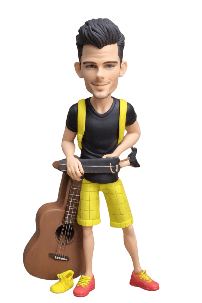 Custom Musician Playful Bobblehead