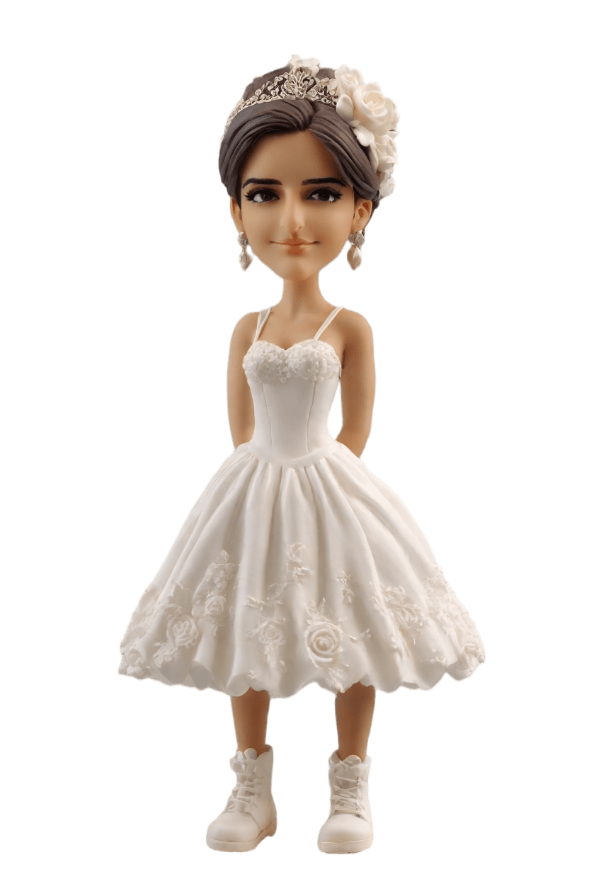 Custom Punk-Inspired Wedding Bobblehead