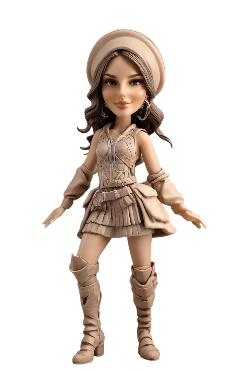 Custom Desert-Glam Bobblehead