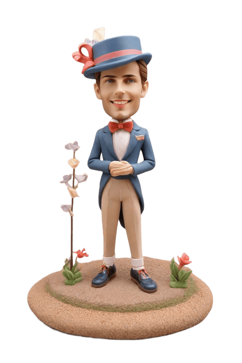 Custom New Year Playful Bobblehead
