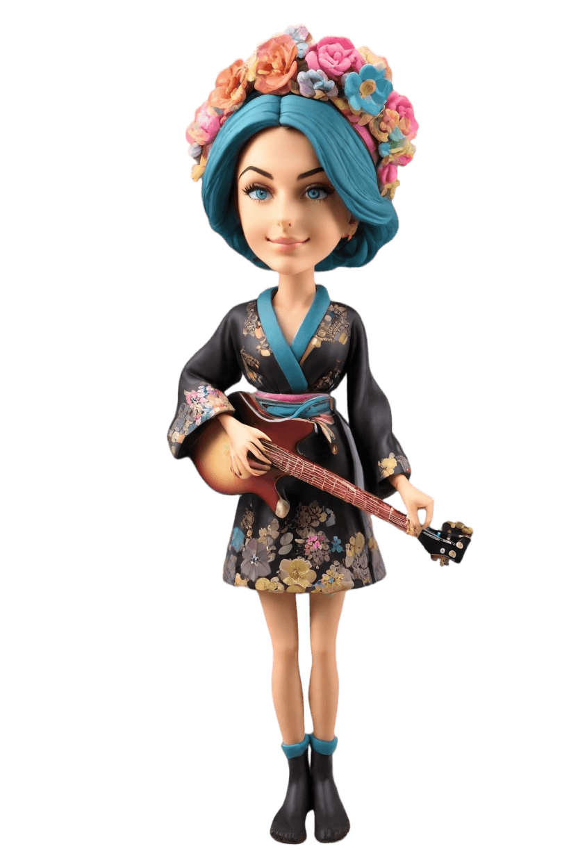 Rockstar Custom Bobblehead: Guitar Goddess