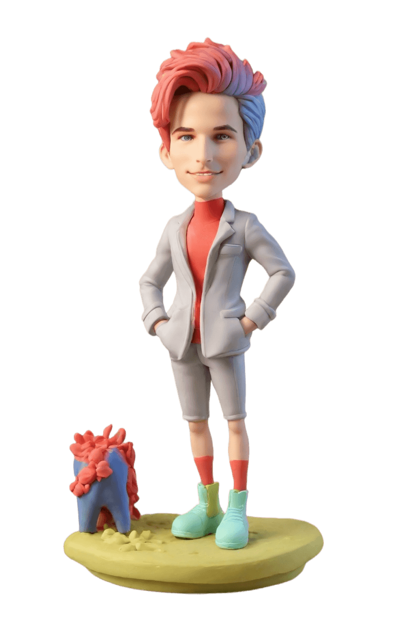 Custom Superhero Action Bobblehead