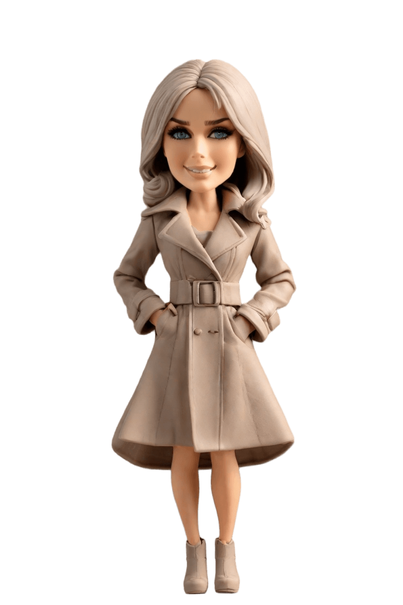 Custom Stealthy Spy Chic Bobblehead
