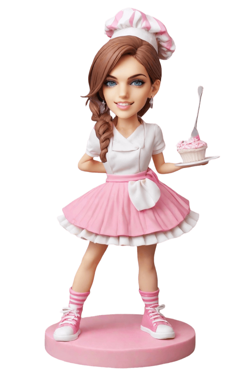 Custom Chef's Playful Bobblehead