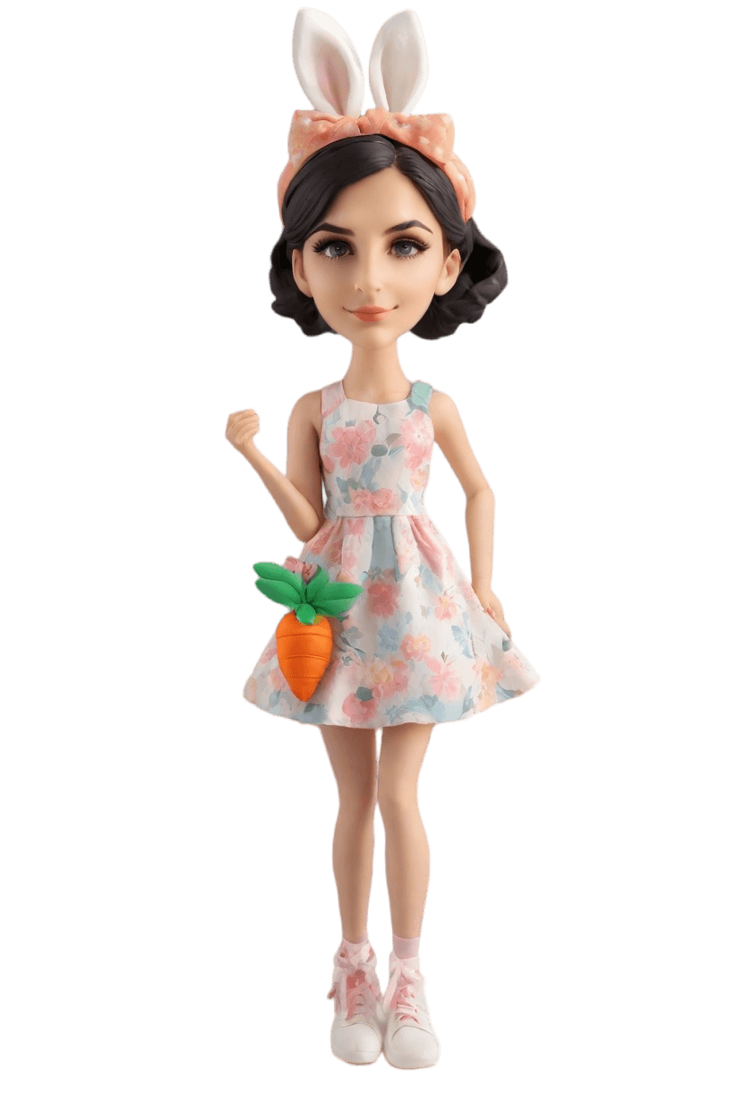 Custom Easter Cheeky Bobblehead