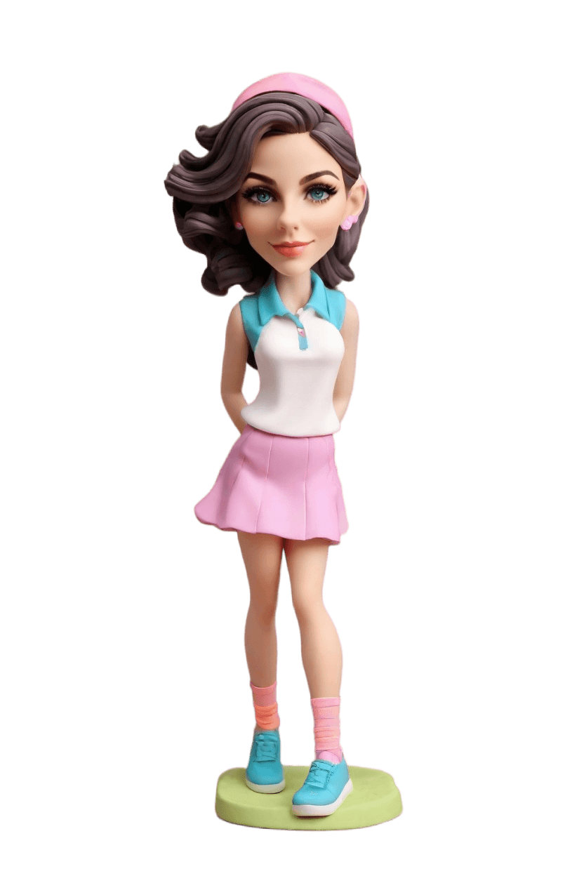 Custom Golf Swing Figurine Bobblehead