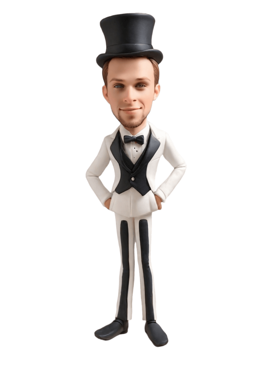 Custom Anniversary Playful Bobblehead