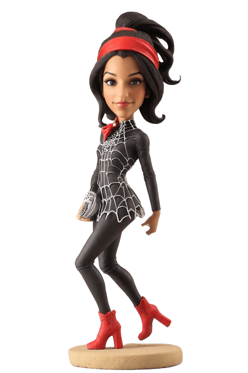 Spider-Leap Custom Heroine Bobblehead