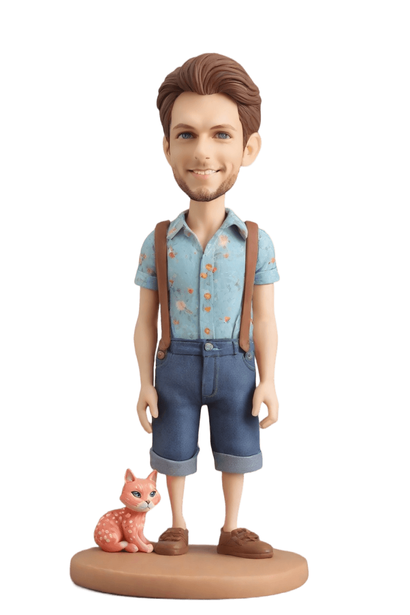 Custom Father's Day Casual Bobblehead