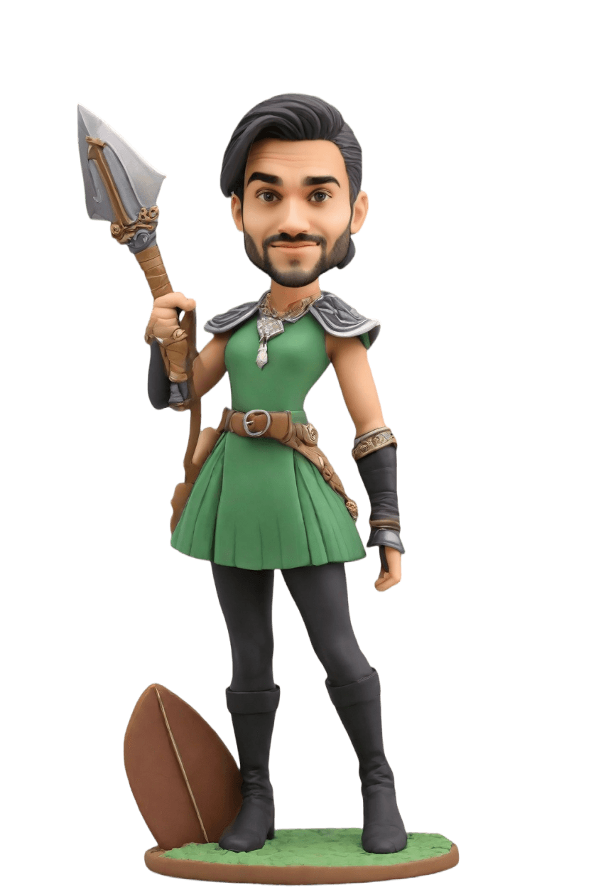 Custom Heroic Pose Bobblehead