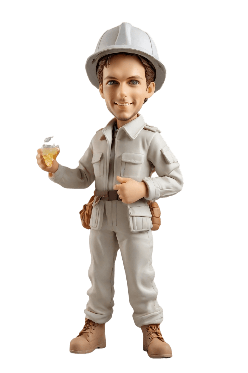 Custom Firefighter Hero Bobblehead