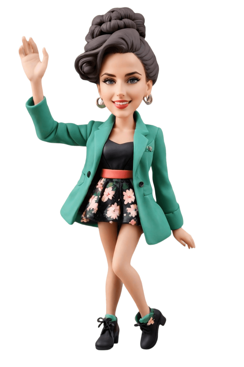 Custom Anniversary Graceful Bobblehead