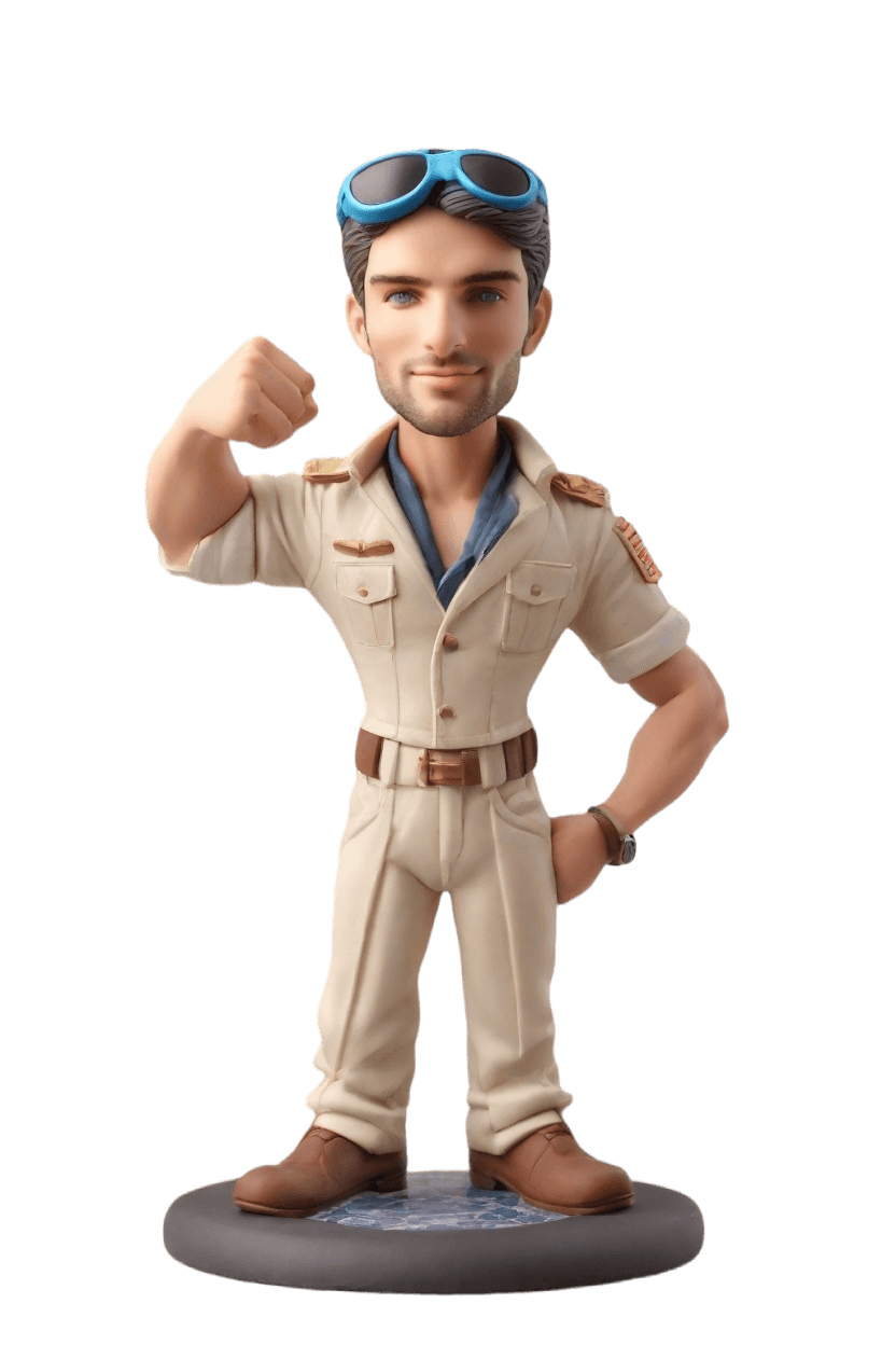 Custom Heroic Patriotic Bobblehead