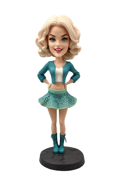 Custom Heroic Stance Chic Armor Bobblehead