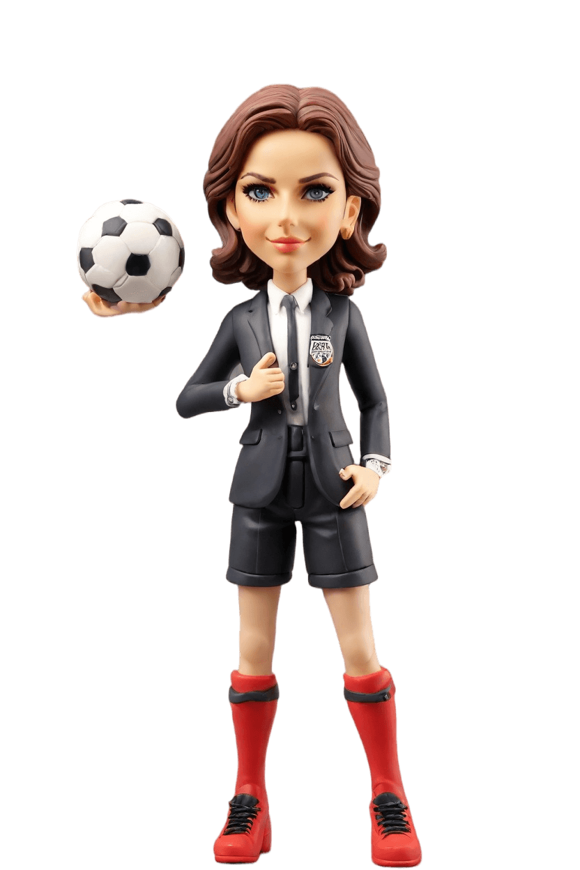 custom Soccer Victory Glittery bobblehead