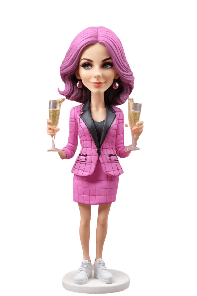 Custom Networking Chic Bobblehead