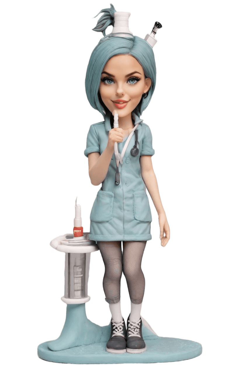 Custom Nurse Playful Injection Bobblehead
