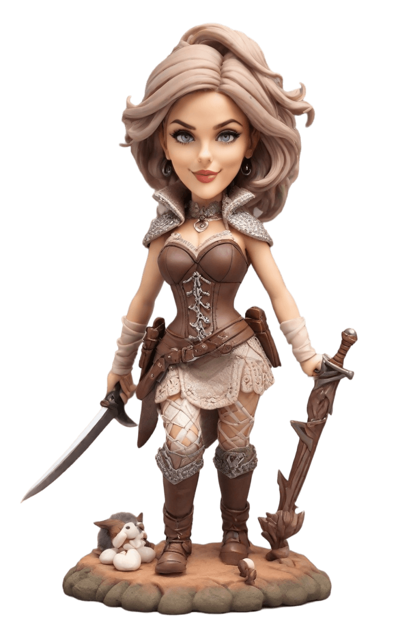 custom Warrior Queen bobblehead
